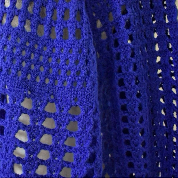 Ya Los Angeles Blue Open Knit Sweater - Picture 8 of 14